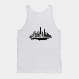 Abstract Chicago Cityscape Tank Top